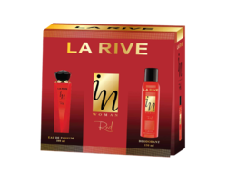 La rive IN WOMAN RED dámská dárková kazeta (EDP 90ml , deodoran 150 ml) 